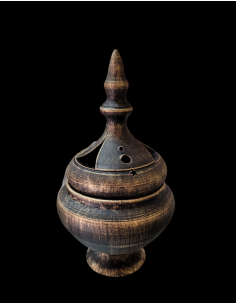 Incensario de barro decorado