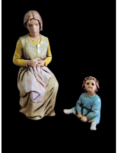 Mujer con bebé Landi 10 cm