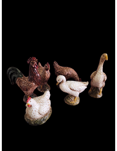 Juego de gallinas Landi 10 cm