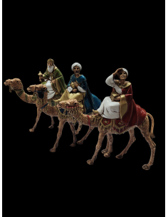 Tres Reyes Magos a Camello 8 cm