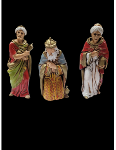 Tres Reyes Magos Adorando 8 cm