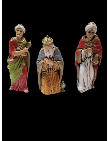 Tres Reyes Magos Adorando 8 cm