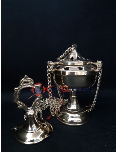 Incensario Dorado con cadena