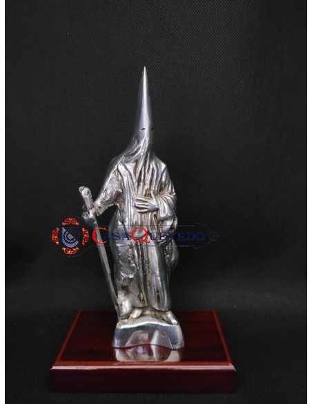 Penitente bronce plateado