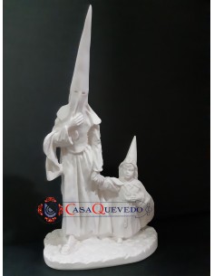Penitente marmolina niño de la mano