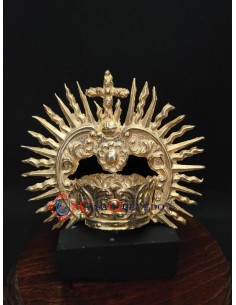 Corona bronce baño de oro