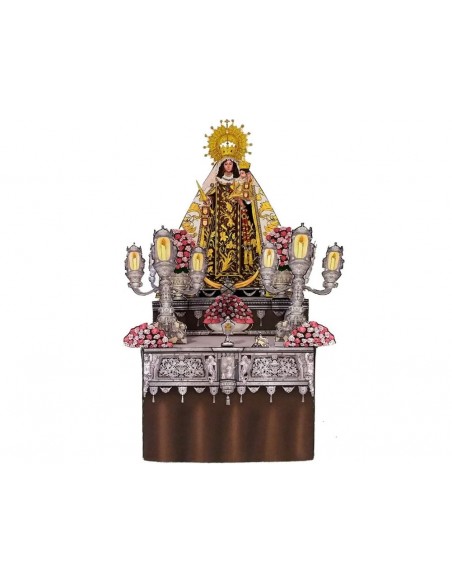Recortable Virgen del Carmen Coronada